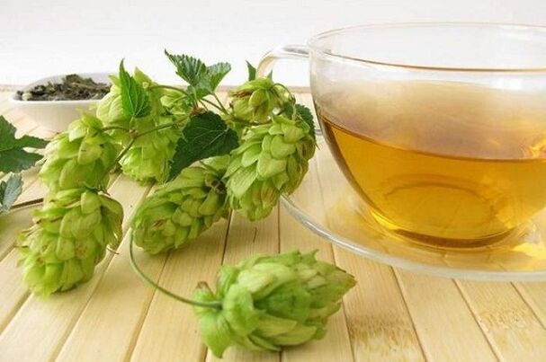 afkooksel van hopbellen voor borstvergroting